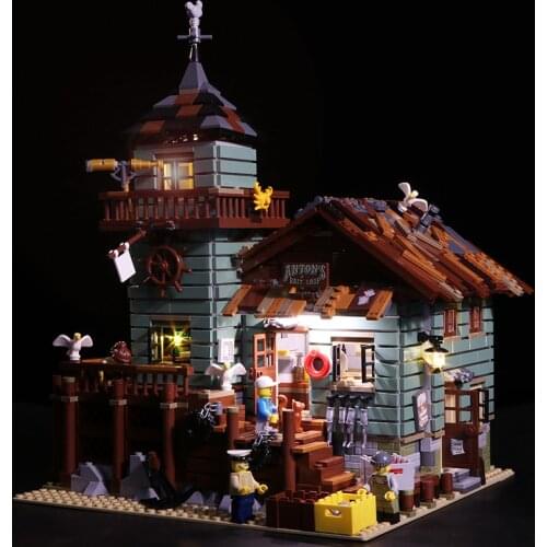 Led Light Set For Lego 21310 Building Blocks Creator City Street Compatible 16050 Old Fishing Store Toys(light with Battery box)