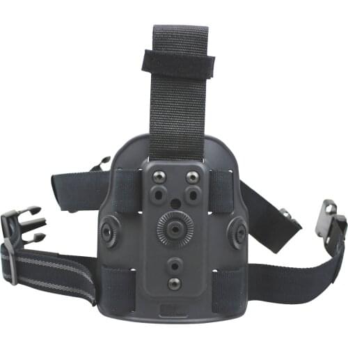 Gunflower Tactical Thigh Mount Rig Platform Polymer Drop Leg Platform with Elastic Strap -Black