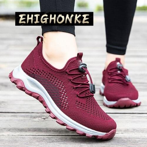 Mom 2021outdoor comfortable sports shoes casual breathable high-quality shoes middle-aged and elderly non-slip walking shoes y78