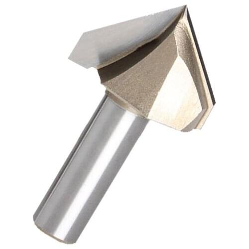 1pc "V"-type 1/2*1-1/4 3D woodworking cutter cnc router bits cutting for wood tools