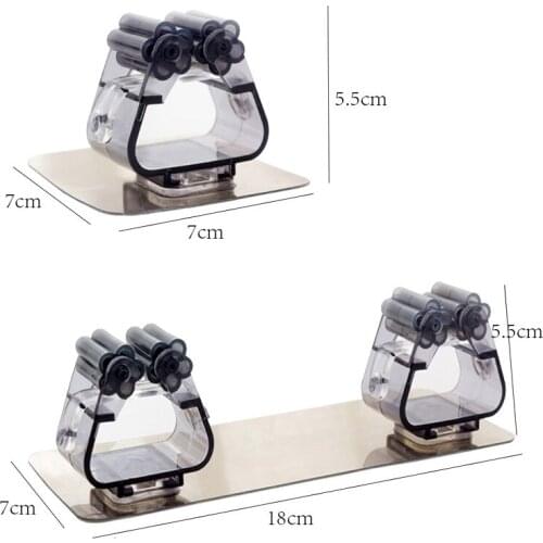 1 PCS Hanger Hook Kitchen Bathroom Mops Storage Racks Hanging Tool Strong Wall Mounted Mop Organizer Holder Sticking Brush Broom