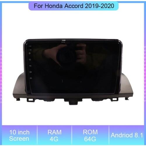10'' Android 8.1 Navigation Radio Car DVD Player For Honda Accord 2019-2020 WIth Quad Core Radio GPS Navigation Video