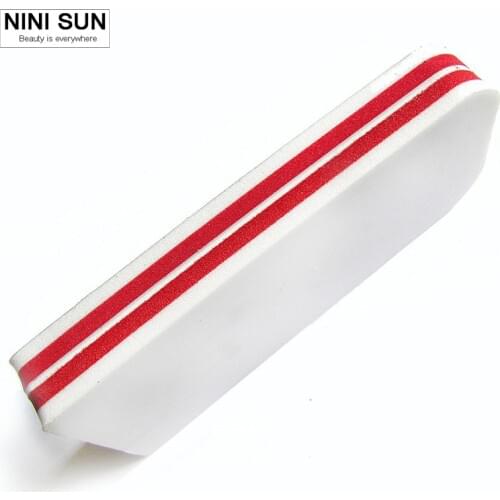 5Pcs Red White Double Side Buffer Sanding Polish Block Nail File Buffing Nail Polisher Multifunctional Care Manicure Tool