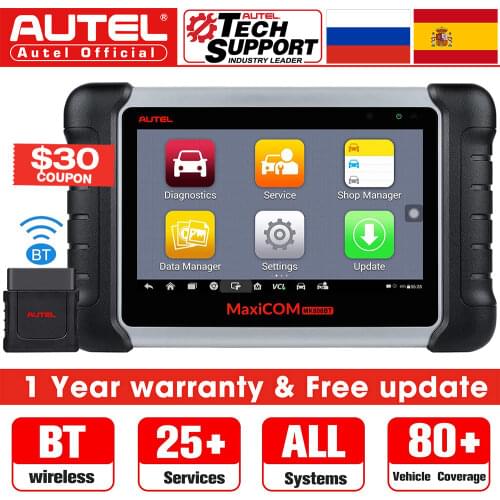 Autel MK808BT OBD2 Scanner Car Diagnostic Tool Key Programmer OBD2 Wifi Car Tool Diagnosis Functions of EPB/IMMO/DPF/SAS/TMPS