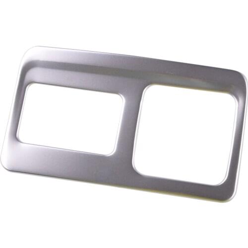 Car Steel Rear USB Port Charging Socket Power Adapter Outlet Cover Trim Fit For Chevrolet Blazer 2019 2020