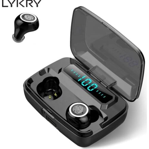 LYKRY M11-9 Wireless Headphones TWS Bluetooth5.0 Earphone HiFi IPX7 Waterproof Earbuds Sports Gamer Touch Control Headsets