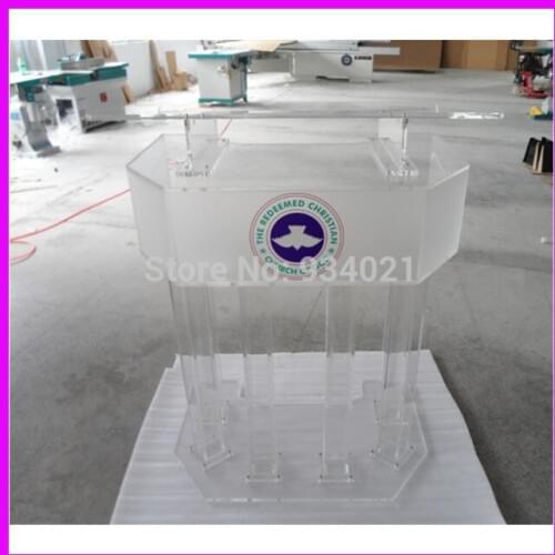 Clear Large Plexiglass Pudium / Acrylic High Grade Lectern plexiglass