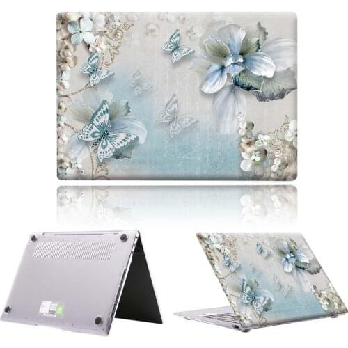White Butterfly New PVC Laptop Case For Huawei MateBook 13/13 AMD Ryzen/14/D14/D15/X 2020/X Pro/Pro 16.1/Honor MagicBook 14/15
