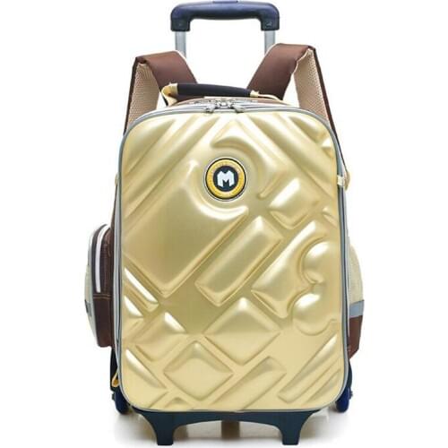 2019 New Children Trolley Backpack for Girls and Boys Waterproof 3D Casual Shoulder Bag Fashion Orthopedic School Bags Mochila