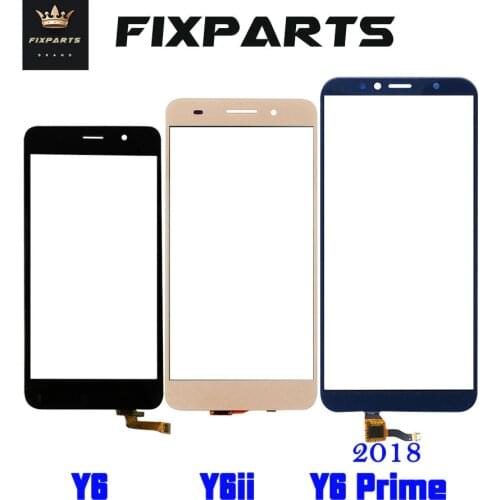 For Huawei Y6 Touch Screen Digitizer SCL L01 L21 L04 U21 U31 Y6 ii CAM L23 L03 L32 ATU Y6 2018 Touchscreen Front Glass Lens