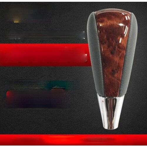 Car Gear Head is Suitable for Toyota Crown Corolla Modified Gear Head Mahogany Carbon Fiber Shift Lever Handball