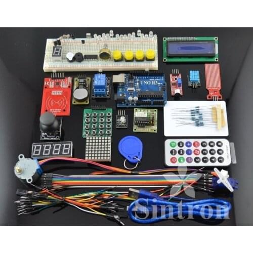 [Sintron] RFID Master Kit with Motor Relay LCD Servo for Arduino AVR Starter
