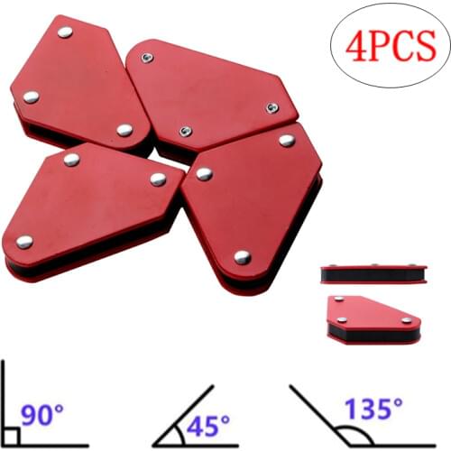 4Pcs/Set Magnet For Welding 45/90/135 Degree Welder Positioner Magnetic Holder With Strong Suction For Soldering Welding