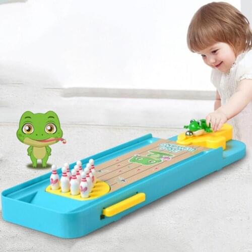 Creative Mini Desktop Frog Bowling Frog Pattern Game Exercise Coordination Parent-child Interaction Educational Toy for Children