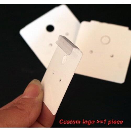 4*4.5 50pcs/lot Plastic PVC Earring Packaging Card Jewelry Holder Earring Stud Packing Card Jewelry Display Organizer #c