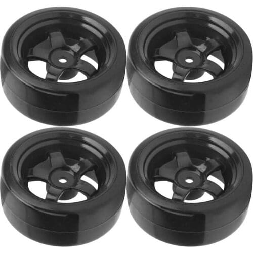 RC Drift Tires Set Lightweight RC Wheel Rim Tire for WPL D12 1/10 RC Car for RC 1/10 On-Road Racing Car and Drift Car