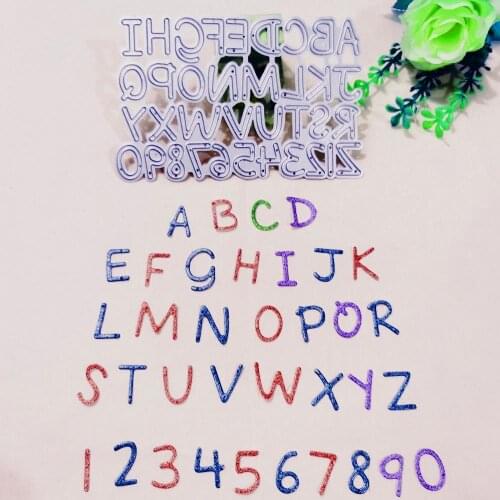 Alphabet Letter Number Ranctangle 2018 New Cutting Dies Scrapbooking Dies Metal Stamps and die for Card Making DIY