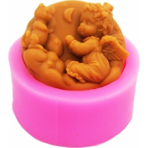 Longzang Baby Angel Silicone Soap mold Handmade silicone 3d mould DIY Craft molds