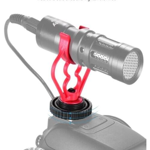 Universal Shock Mount Cold Shoe Mount Adapter ABS Plastic Microphone