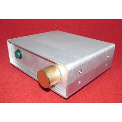 Audio amplifier buffer stereo preamplifier assembled with gold seal LME49720HA, with high analytical power and large dynamics