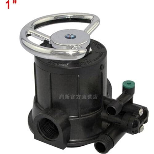 1" Manual backwash activated carbon filter valve ABS/PPO Multi-port Control Valve for water softener 4 tons F64A