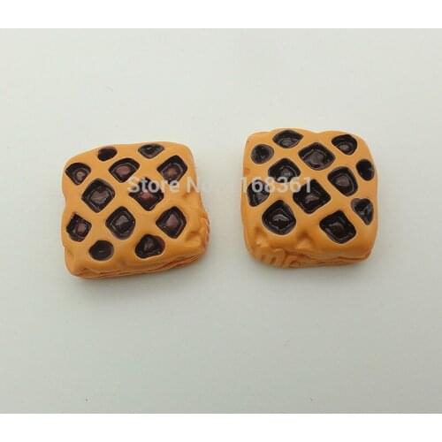 1pcs/lot resin flatback chocolate bread 19mm Jewelry Mobile Phone Hairpin Headwear DIY Accessories B205-6