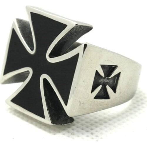 1pc Fashion Jeweley Popular Gift 316L Stainless Steel Men Boys Punk Ring