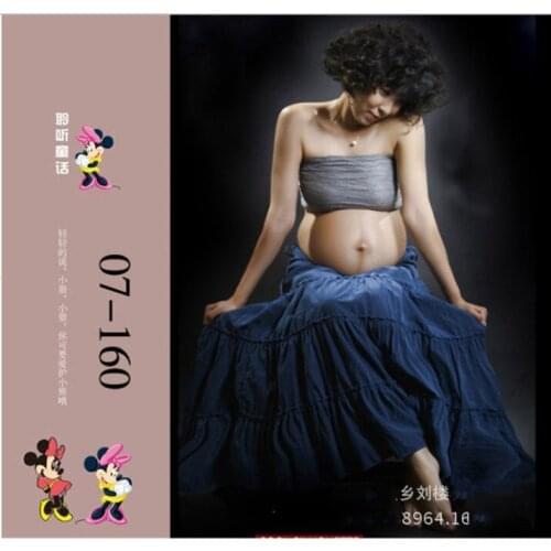 2021 Pregnant women wear sexy women photography props shoulder dress ruffles the pictures of the pregnant woman dress clothes