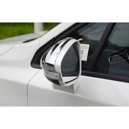 2x Car Rearview Mirror Cover Trim Styling For Peugeot 301 2013 Exterior Accessories ABS Mouldings