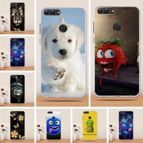 For Huawei P smart 2018 Case Silicone Soft TPU Capa Funda for Huawei P smart Case Cover for Huawei Enjoy 7S Phone Case