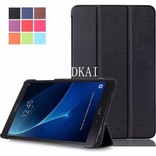 Magnetic stand pu leather cover case for Samsung Galaxy Tab A A6 10.1 2016 T585 T580 SM-T585 T580N cases +stylus