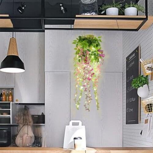 Flower rattan lamp LED indoor restaurant ceiling lamp living room corridor chandelier garden balcony decorative lamp