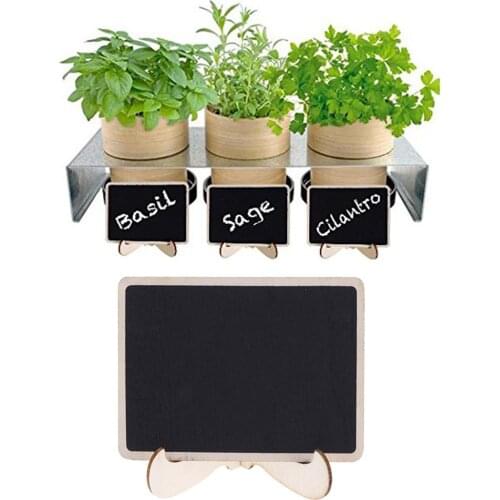 DIY Assembled Mini Blackboard Wooden Message Chalkboard Wedding Party Decor Labels Wood Chalkboard School Office Supplies