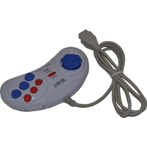 10 pcs Game controller for SEGA Genesis for 16 bit handle Gamepad for MD Game Accessories Bring turbo with fast slow function