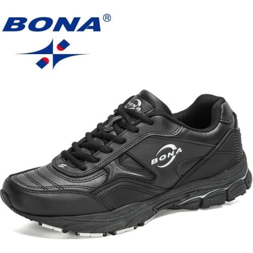 BONA 2021 New Designers Trendy Sneakers Comfortable Solf Shoes Man Leisure Shoes Men Zapatillas Hombre Casual Shoes Mansculino