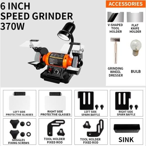 Multifunctional speed grinder, household grinding, small knife grinder, industrial grade desktop vertical polishing machine