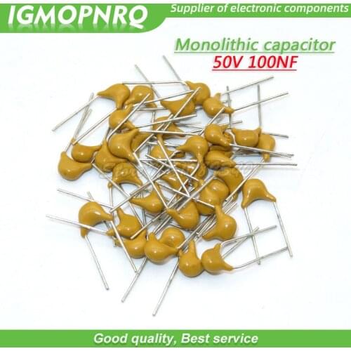 200PCS/lot 100NF 0.1UF 10% 5.08MM 104 50V MLCC multilayer monolithic ceramic capacitor size:0805