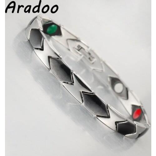 ARADOO Magnetic Health Energy Anti-Radiation Strengthen Immunity Maintains Slimness Improves Skin Quality Bracelet