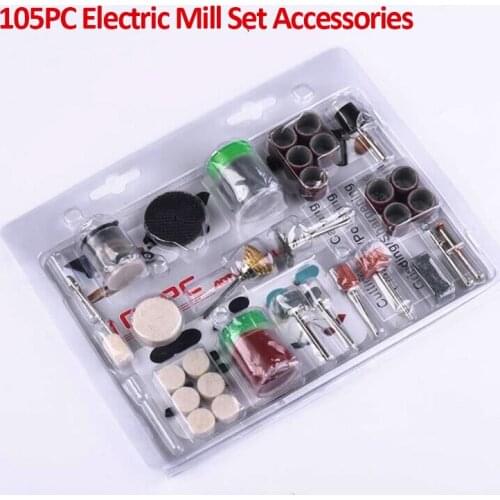 105Pcs/Set Electric Grinder Set For Grinding Sanding Polishing Disc Wheel Tip Cutter Drill Disc Engraving Electric Rotary Tool