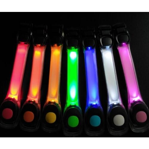 Nylon LED Sports Wrist Strap Wristband Light Flash Bracelet Glowing LED Armband Flare Strap For Party Concert Armband SN2661
