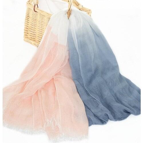 2021 Fashion Newest Women Three Color Tone Cotton Scarf Shawls Wraps Hijabs 4Colors 10pcs/lot