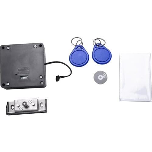 New Smart Electronic RFID Cabinet Lock No Hole Easy Installation Furniture Locker Wardrobe Shoe Cabinet Drawer Door Lock with Tw