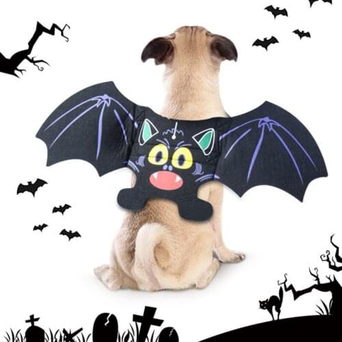 Pet Dog Cat Cosplay Cute Bat Wings Costumes Halloween Christmas Clothing Funny Xmas Spider Dress Up Pet Accessories Products