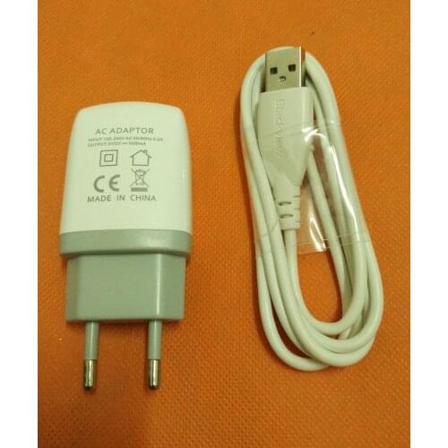 Original 1.0A Travel Charger EU Plug Adapter+ USB Cable for Blackview Zeta V16 MTK6592 Octa Core 5.0 " HD 1280x720 Free shipping