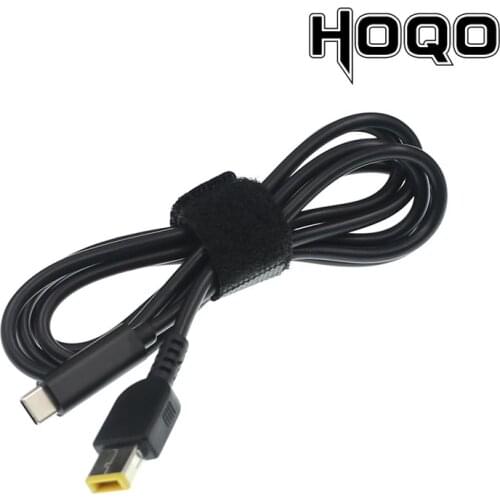 Type-C to square interface of PD quick charging cord is suitable for Lenovo computer adapter to transfer charging cable 65W