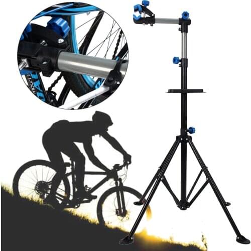 Bike Repair Stand Home Portable Bicycle Mechanics Workstand for MTB Road Bike Maintenance Repair Tool Aluminum Alloy Floor Stand