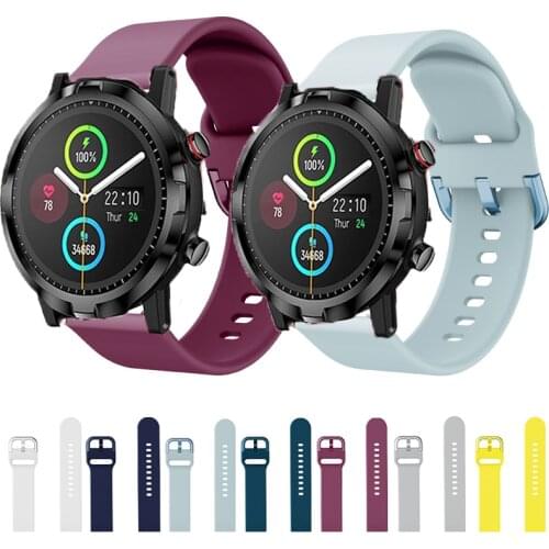 22mm Silicone Strap For Xiaomi Haylou RT LS05S Smart Watchband Sport Replacement Wristband Belt Bracelet Wriststrap Waterproof