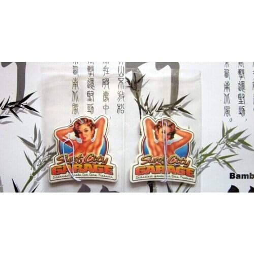 Merry Christmas series,Factory promotional novelty custom logo hanging paper car flavor