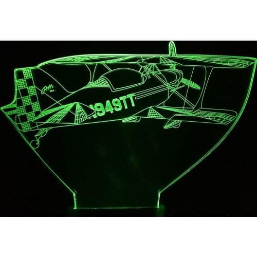 Airplane LED 3D Night Light 7 Color Changing Touch USB 3D Illusion Led Table Lamp Children Bedroom Decor Holiday Gift