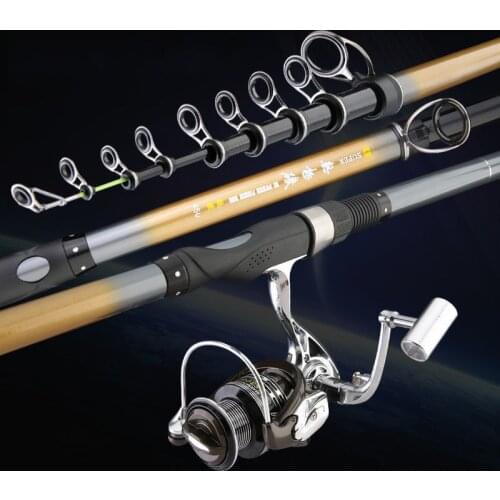Superhard carbon rock fishing rod 2.4-5.4m sensitive spinning sea fishing rod casting pole carp rod